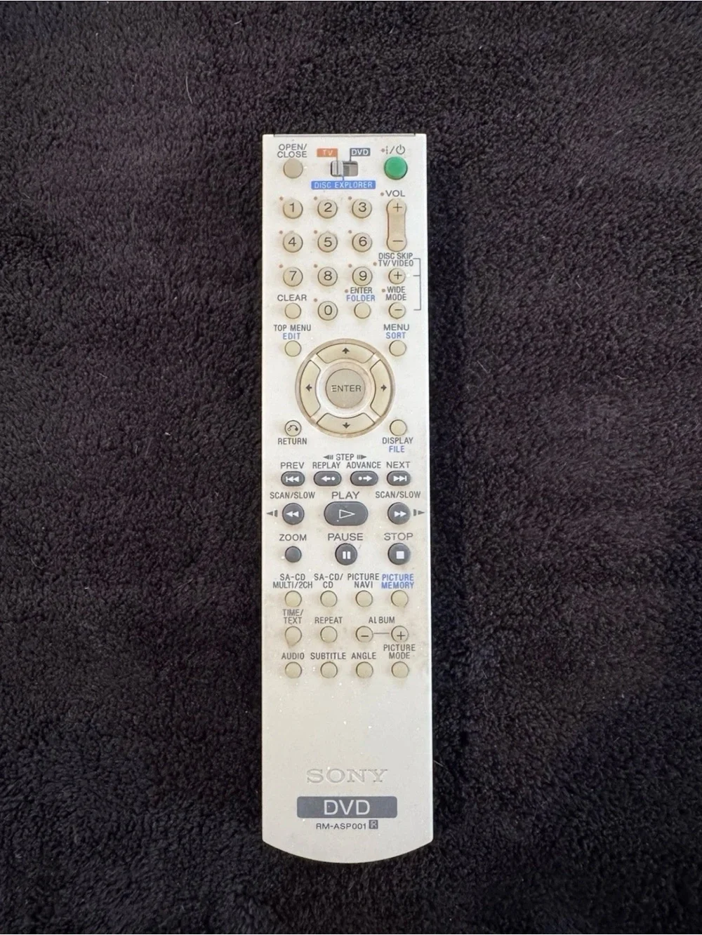 Sony RM-ASP001 Remote Control Original OEM Excellent Condition (tested)